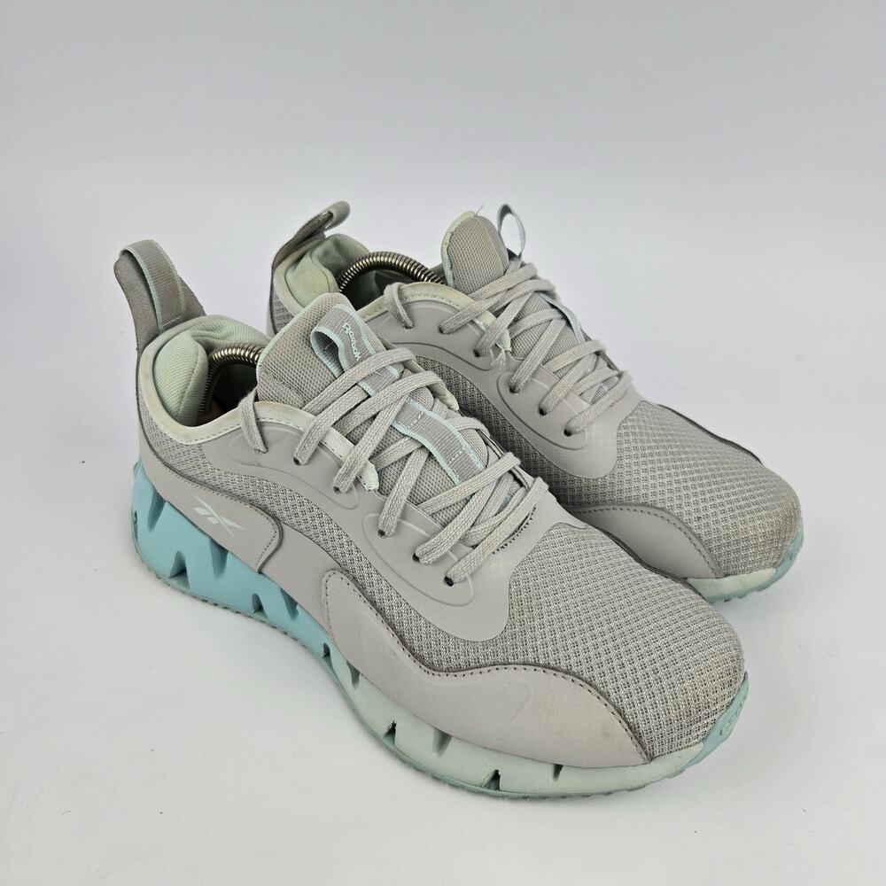 Reebok Womens Zig Dynamica AR30106W-SLL Gray Running Shoes Sneakers Size 10